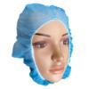 BLUE 17 GSM POLY PRO HOOD, 100PCS/BAG, 1000PCS/CS. 18 LBS.
