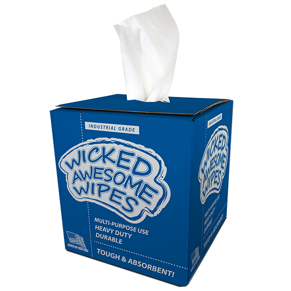 Wicked Awesome Wipes – Multi-Purpose Industrial Center-Pull Wipe