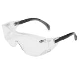 Cover2® Over the Glasses Safety Glasses, Clear w/ Black Stems, 1/ea 6980