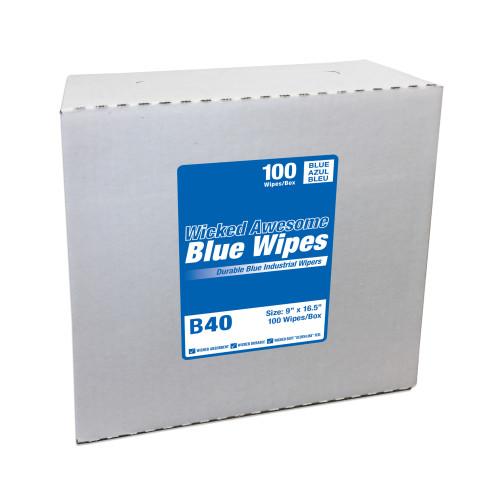 P/L WICKED AWESOME BLUE WIPES 9X16.5, IF, 9/100 B40