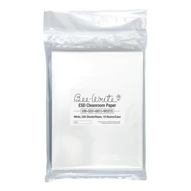 CLEANROOM PAPER,22#,8.5X11,WHITE,250 SHEETS/RM,10 RMS/CS BW CRP 8511 WHITE