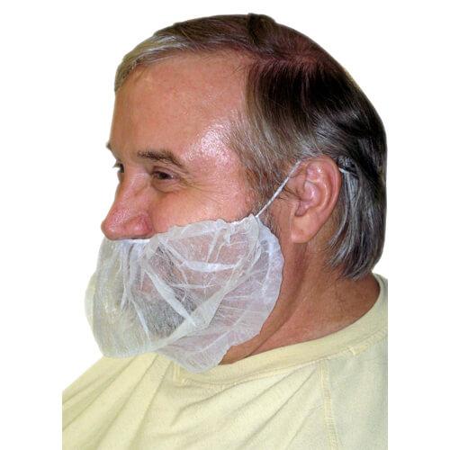 ProWorks® Beard Cover, Polyproplene, White, 500/cs DA BC100