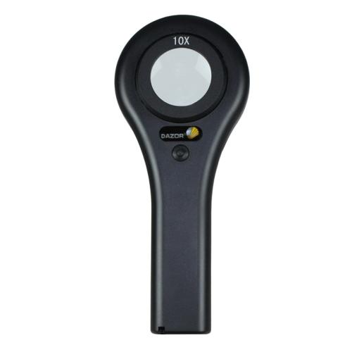 Dazor J222HHM Hand-Held 10X Lighted Magnifier  12 WH 12 UV L