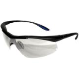 ProWorks® Comfort Eyewear Safety Glasses, Clear Lens, Black Frame, 12 pr/bx, 15 bxs/cs EW C200C