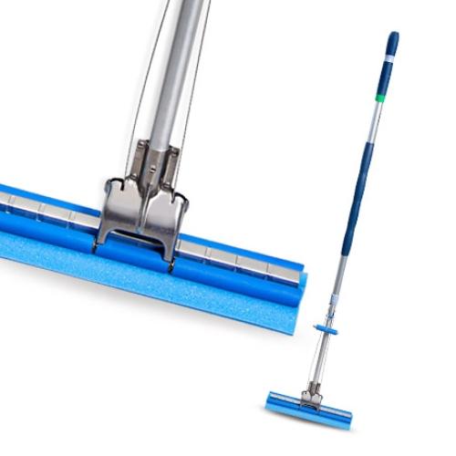 Roll-O-Matic Cleanroom Sponge Roller Mop with Aluminum Exten