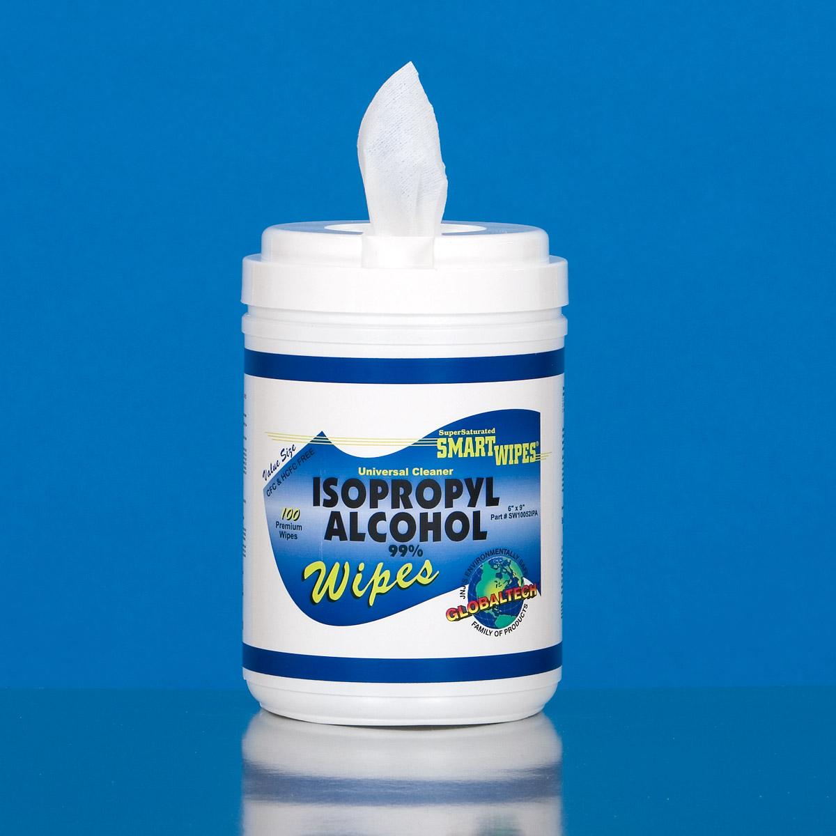 Industrial 99% Isopropyl Alcohol Presaturated Wipes, Hydrokn FR10052IPA 12