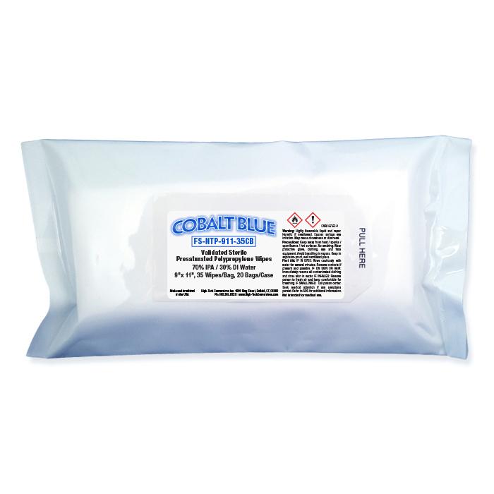 COBALT BLUE FREE SAT, POLYPROPYLENE WIPE FS NTP 911 35CB