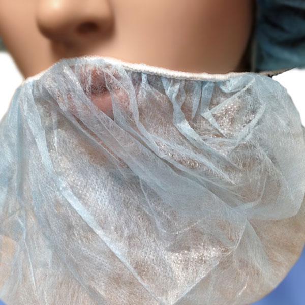 Bee-Safe® Polypropylene Beard Covers, White, 100/bg - 10 bgs/cs GAH BRD WH