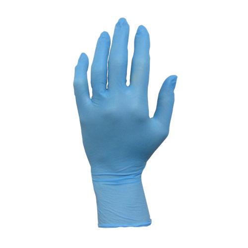 Safety Zone® Nitrile Powder-Free Exam Gloves, Textured Fingers, 10x100, Blue, 3 mil - Small GL N103EPF SM