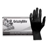Safety Zone® GrizzlyNite® Nitrile Powder-Free Exam Gloves, 10x100, Black, 5.5 mil - Medium GL N105FM 7