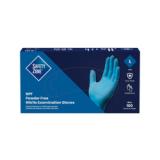 Safety Zone® Nitrile Powder-Free Exam Gloves, Textured Fingers, 10x100, Blue, 5.5 mil - Large GL N106FL 3