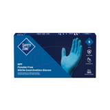 Safety Zone® Nitrile Powder-Free Exam Gloves, Textured Fingers, 10x100, Blue, 5.5 mil - Small GL N106FS 3