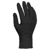 Safety Zone® Nitrile Powder-Free Exam Gloves, Textured Fingers/Palm, 10x100, Black, 7 mil - Large GL N107FL 2
