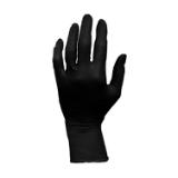 Safety Zone® Nitrile Powder-Free Exam Gloves, Textured Fingers/Palm, 10x100, Black, 7 mil - Medium GL N107FM