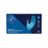 Safety Zone® Nitrile Powder-Free Exam Gloves, Textured Fingers, 10x100, Blue, 4 mil - Medium GL N135FM 3