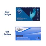 Safety Zone® Nitrile Powder-Free Exam Gloves, Textured Fingers, 10x100, Blue, 4 mil - Small GL N135FS 2