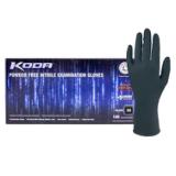 Koda® Nitrile Powder-Free Exam Gloves, 10x100, Black, 5.5 mil - XS GL NCF235BKFXS