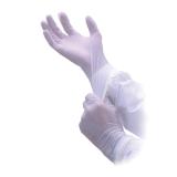 Virtu-Clean® Nitrile Class 100 Cleanroom Powder-Free Exam Gloves, Textured Fingers, 10x100, White, 4.5 mil - Medium GL NCREM 2