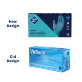 Safety Zone® VyBlend® Synthetic Vinyl Powder-Free Gloves, 10x100, Blue, 4.5 mil - Large GL VN104BFL 2
