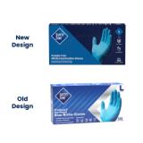 Safety Zone® Nitrile Powder-Free Exam Gloves, 10x100,  Blue, 4 mil - Large GNPR LG 1M 2