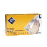 Safety Zone® Latex Powder-Free Gloves, Textured, 10x100, Natural, 5 mil - Large GRPR LG 1 T