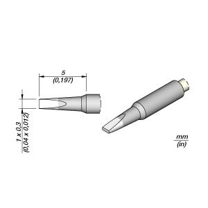 JBC C105113: Cartridge - Chisel - 1 MM x 0.3 MM JBC C105 113