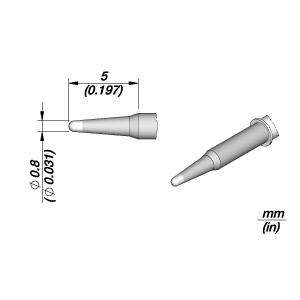 JBC C115107: Nano Cartridge - Conical - 0.8 MM JBC C115 107