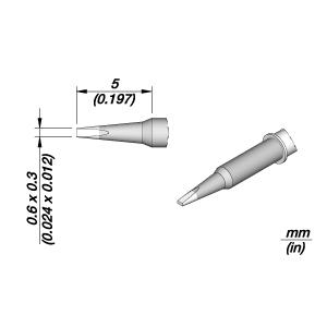 JBC C115108  Cartridge - Chisel - 0.6 MM x 0.3 MM