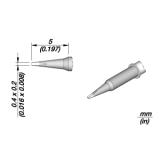 JBC C115117: Cartridge - Chisel - 0.4 x 0.2 MM JBC C115 117