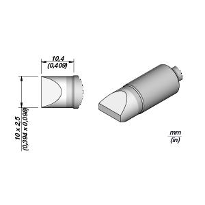 JBC C470006: Cartridge - Chisel - 10.0 MM x 2.5 MM JBC C470 006