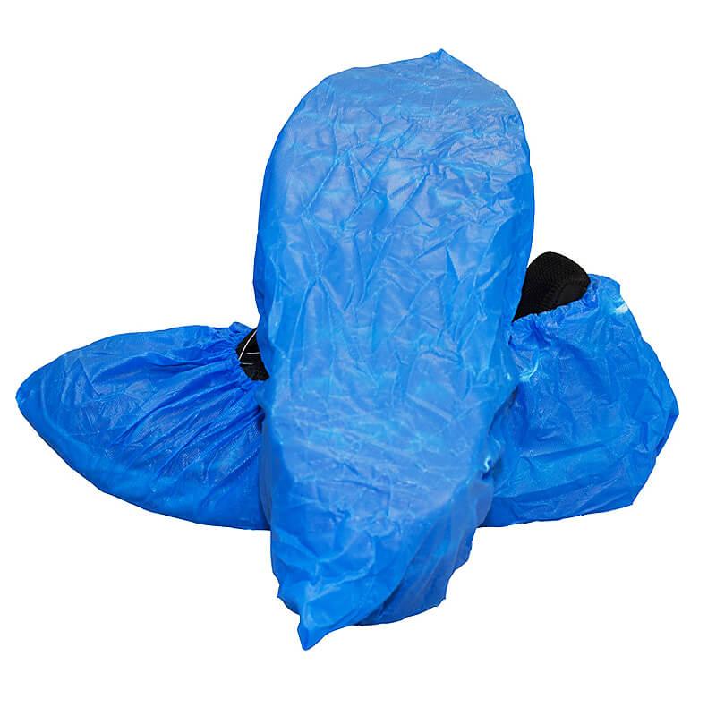 SHOE COVER CPE COPOLYMER BLUE 100 EA/BG 3 BG/CS M2004B CPE XL