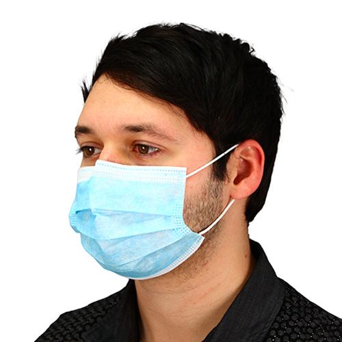 3 PLY FACE MASK W EAR LOOPS