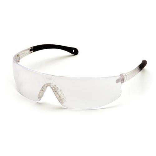 PROVOQ Safety Glasses with Rubber Temples, Clear Lens, Clear Frame, 1 ea, 12/bx S7210S