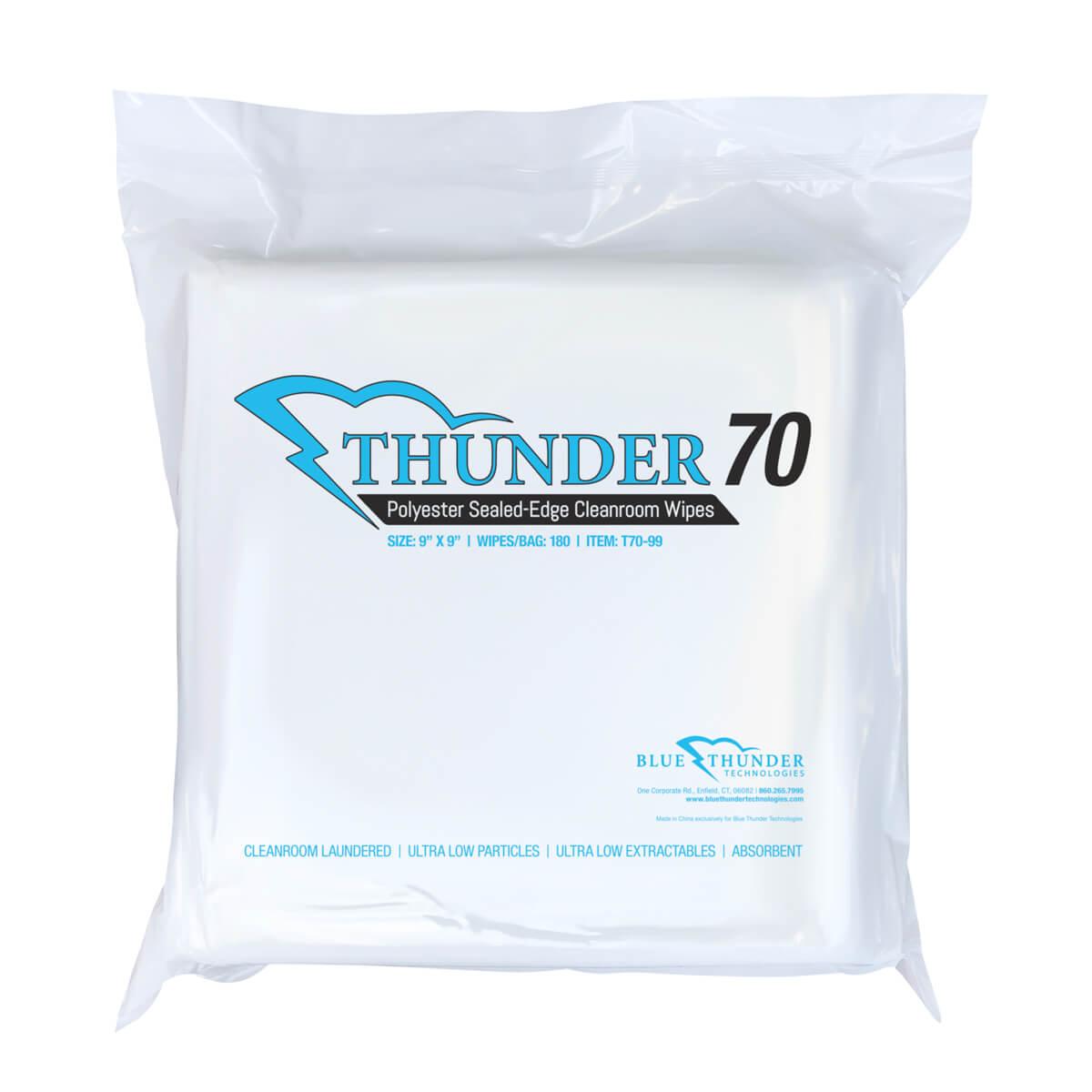 Thunder 70 Polyester Sealed-Edge Class 1-10 Cleanroom Wipes T70 99
