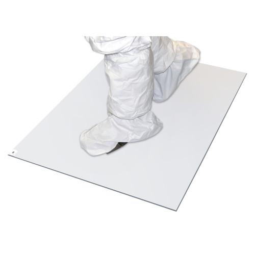 WHITE  36 X 36 TACKY MAT  30 SHEETS MAT  4 MATS CASE