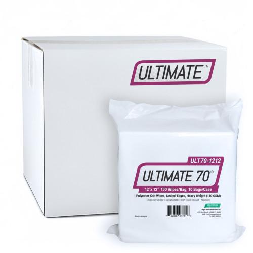 ULTIMATE 70 HW 140 GSM POLYKNIT SEALED EDGE WIPE 12X12 ULT70 1212