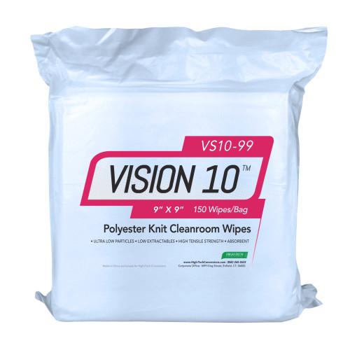 VISION 10 CLNRM LAUNDERED POLY KT WIPE 9 X9  150 BAG-10BG CS