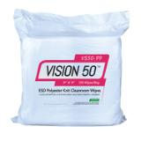 POLY CLEANROOM WIPES,9x9,HW 140GSM POLYKNIT,150/BG,12BG/CS VS50 99