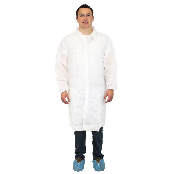 The Safety Zone Spunbond Polypropylene Lab Coat