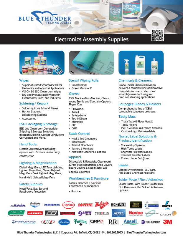 Electronics Product Line Card