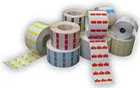 Colored cable and harness labels