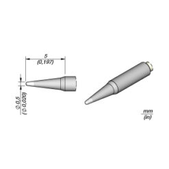 JBC C105106: Nano Cartridge - Conical - 0.5 MM