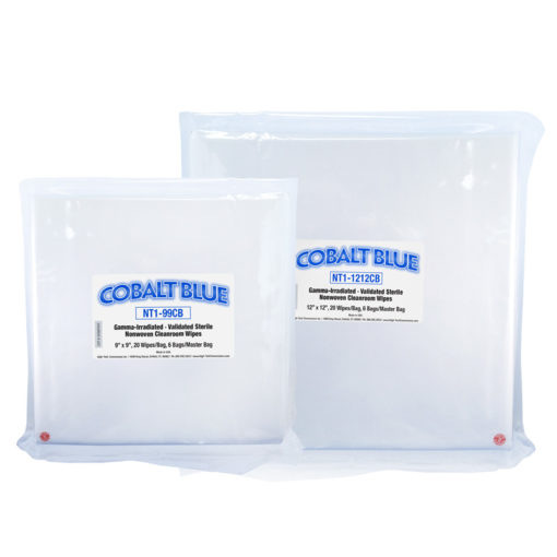 Cobalt Blue Dry Sterile Wipes for Pharma & Cleanroom Applications