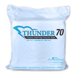 Thunder 70 Polyester Sealed-Edge Class 1-10 Cleanroom Wipes
