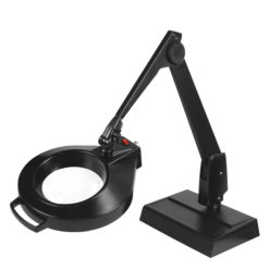 Dazor LMC100-5-BK Circline LED 2.25X Desk Magnifier, BK