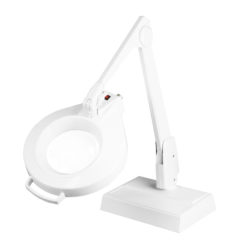 Dazor LMC100-5-WH Circline LED 2.25X Desk Magnifier, WH