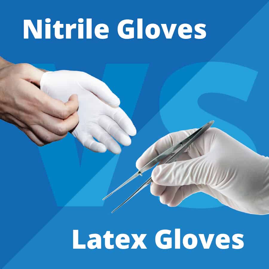 Nitrile Gloves vs Latex Gloves | Blue 