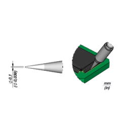 JBC C210020: Cartridge - Conical- 0.1 MM