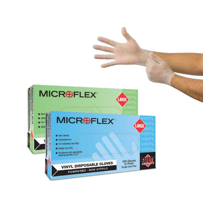 clear non latex gloves