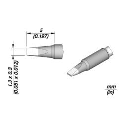 JBC C115221: Cartridge - Chisel - 1.3X0.3